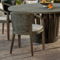 Sobek Textured Back Outdoor Dining Chair