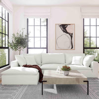 Cali Pearl Performance Fabric Ottoman