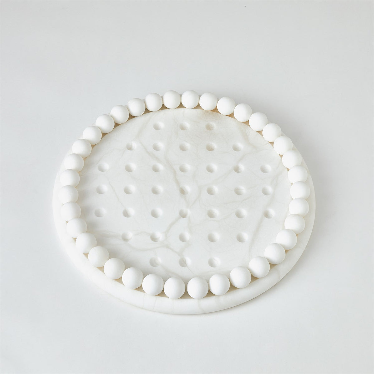 Privy Alabaster White Solitaire Game Set