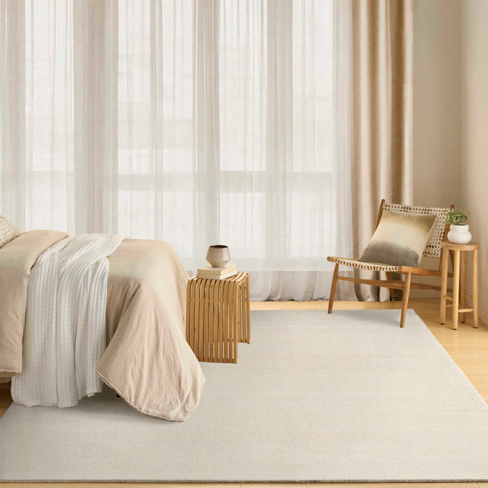 Everly Ivory Wool Blend Area Rug