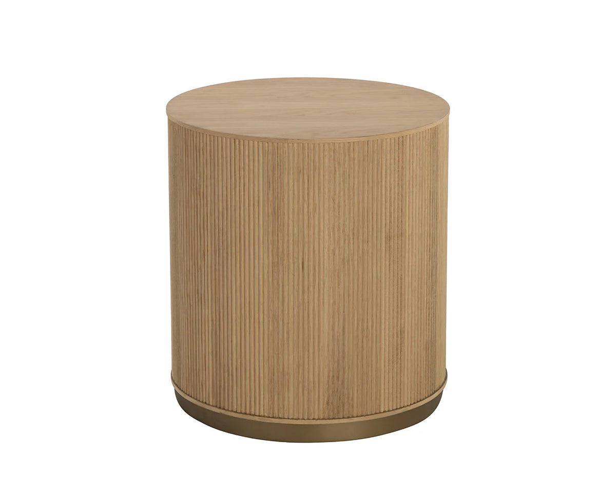 Kalla Natural & Gold Accent Table