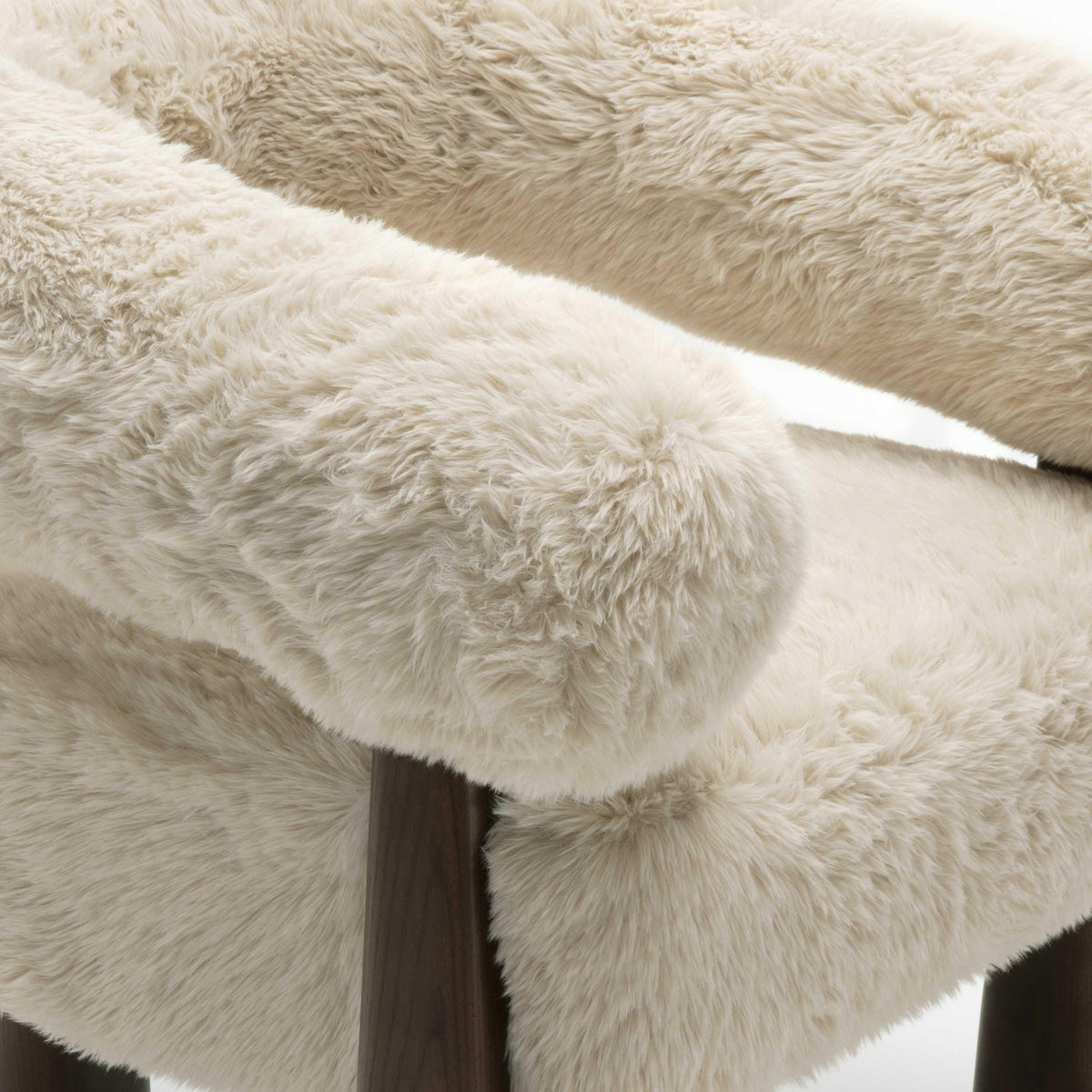 Spara Natural Contract-Grade Vegan Shearling Accent Chair
