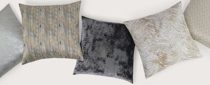 Arlen Superior Quality Luxurious Gunmetal Pillow