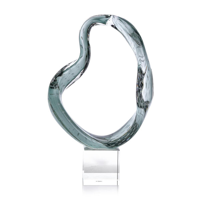 Waves Abstract Hand-blown Sculpture (2 Sizes Available)