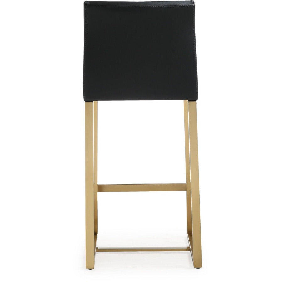 Moriah Black Gold Steel Counter Stools (Set of 2) - Luxury Living Collection