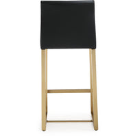 Moriah Black Gold Steel Counter Stools (Set of 2) - Luxury Living Collection