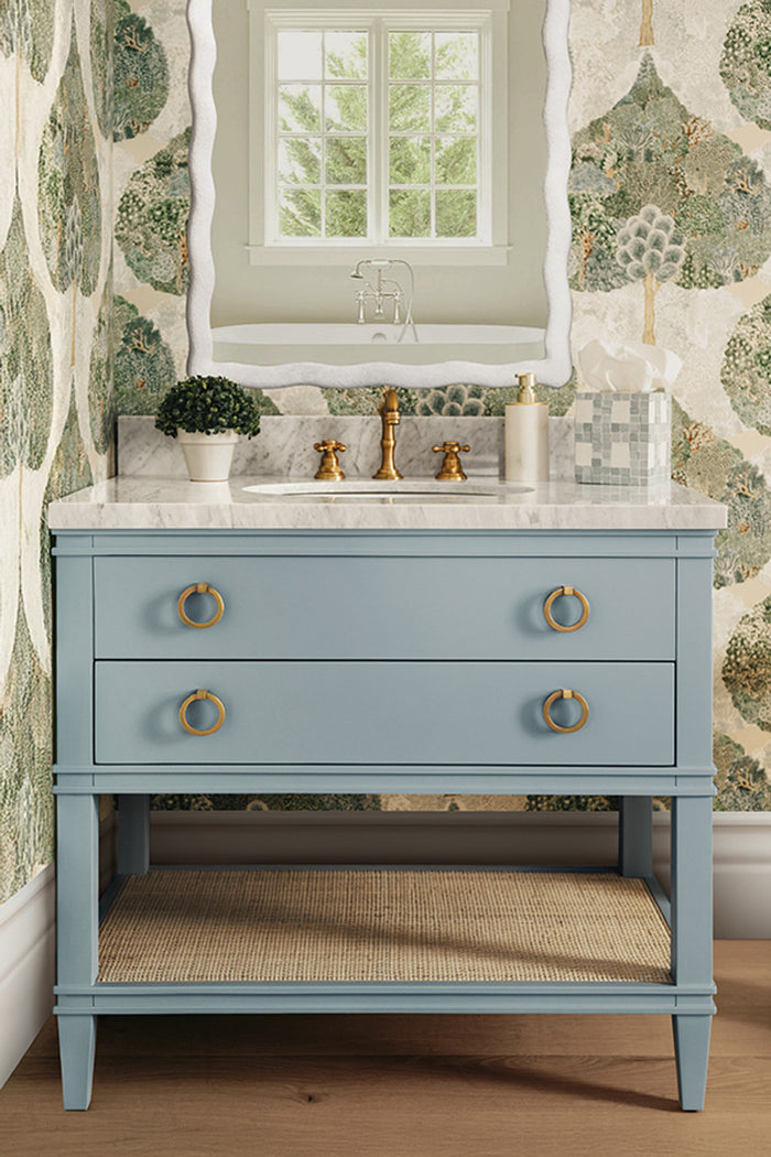Ember 36.5" Light Blue Bath Vanity