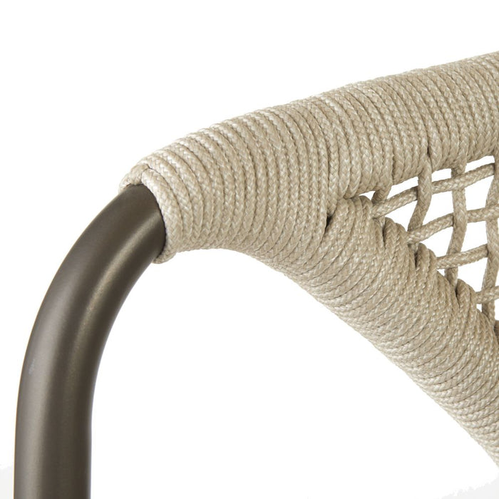 Enzo Buff Plain Weave Outdoor Counter Stool
