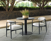 Marita Cream & Black Indoor/Outdoor Armchair