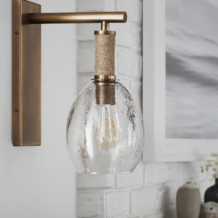 Bronson Glass & Brass Wall Sconce