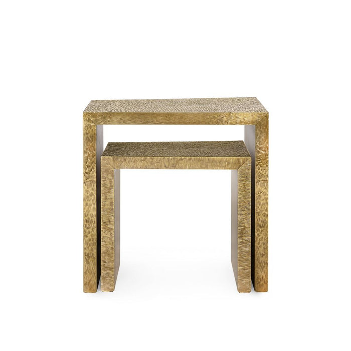 Linus Antique Brass Nesting Tables