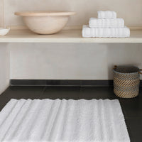Alentejo White Luxury Bath Rug