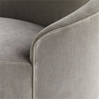 Emilee 71" Sharkskin Velvet Grey Ash Chaise