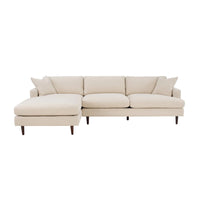 Bronia 109" Beach Alabaster Left Sectional Sofa