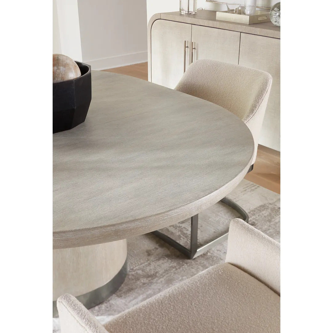 Reyeh Boucle Arm Chair With Metal Base