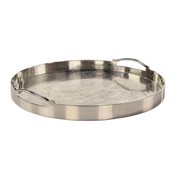 Viper Round Silver Tray (2 Sizes Available)