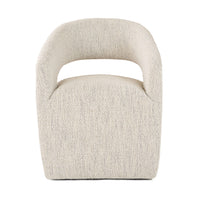 Gastra Cream Modern Fabric Dining Chair