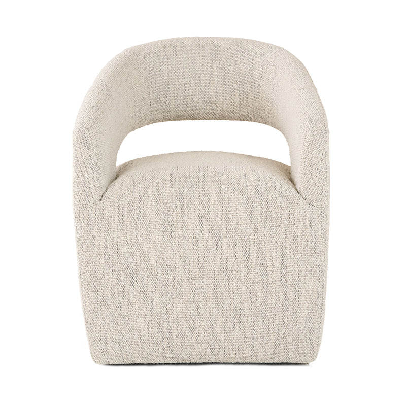 Gastra Cream Modern Fabric Dining Chair