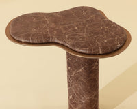 Isola Faux Marble Concrete Indoor Outdoor Accent Table
