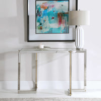 Anya Silver & Gold Console Table