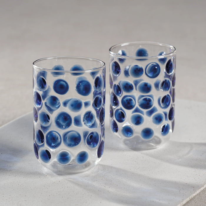 Airelles Drinking Glass - Blue (Set of 12)