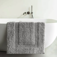 Classic Silver Luxury Bath Rug
