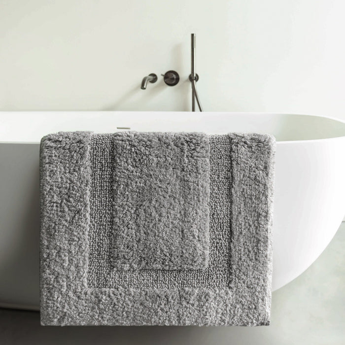 Classic Silver Luxury Bath Rug