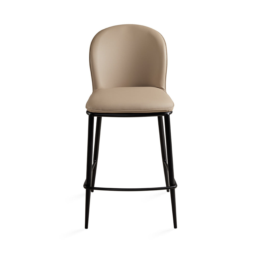 Ellison Taupe Faux Leather Counter Stool