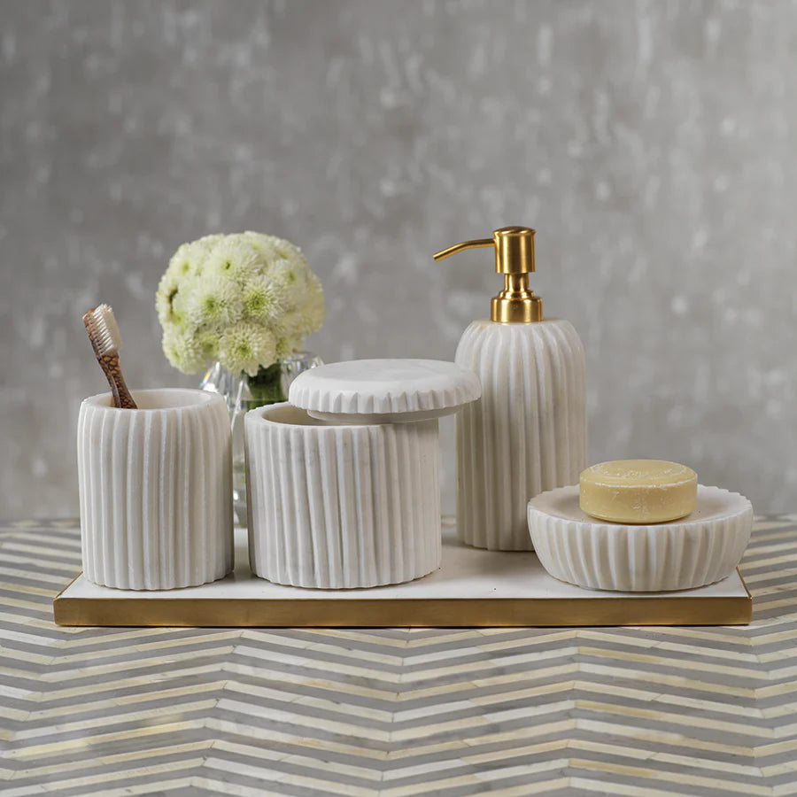 Marmo Marble Lidded Container - Set of 4