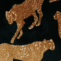 Wild Cats Superior Quality Luxurious Ebony Pillow