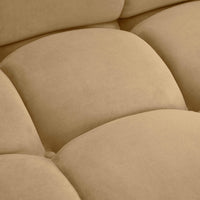 Vogue Cafe Au Lait Performance Velvet Modular Armless Chair