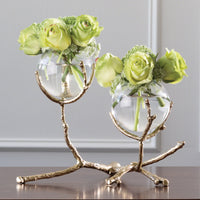 Twig 2 Vase Brass Holder