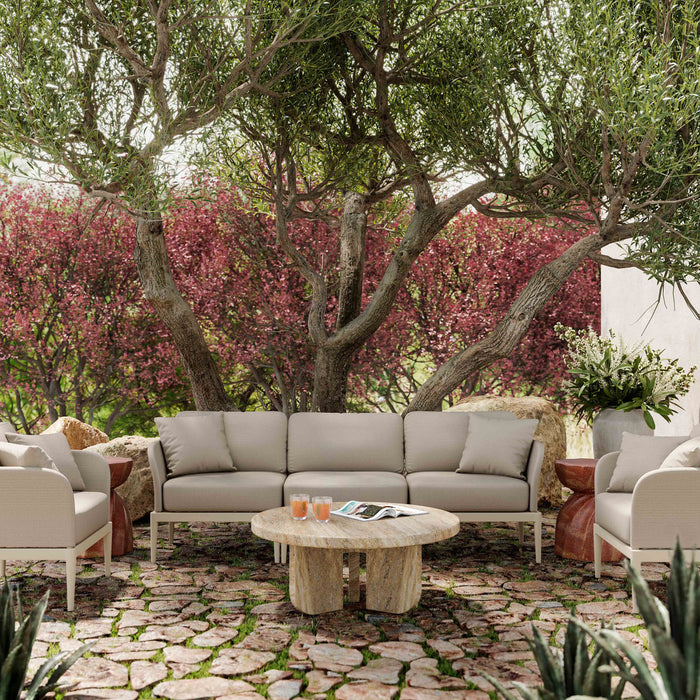 Ira Taupe Outdoor Armchair