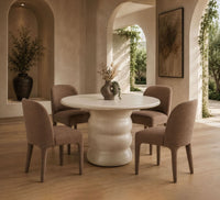 Margarette Modern Upholstered Tan Dining Chair (Set of 2)