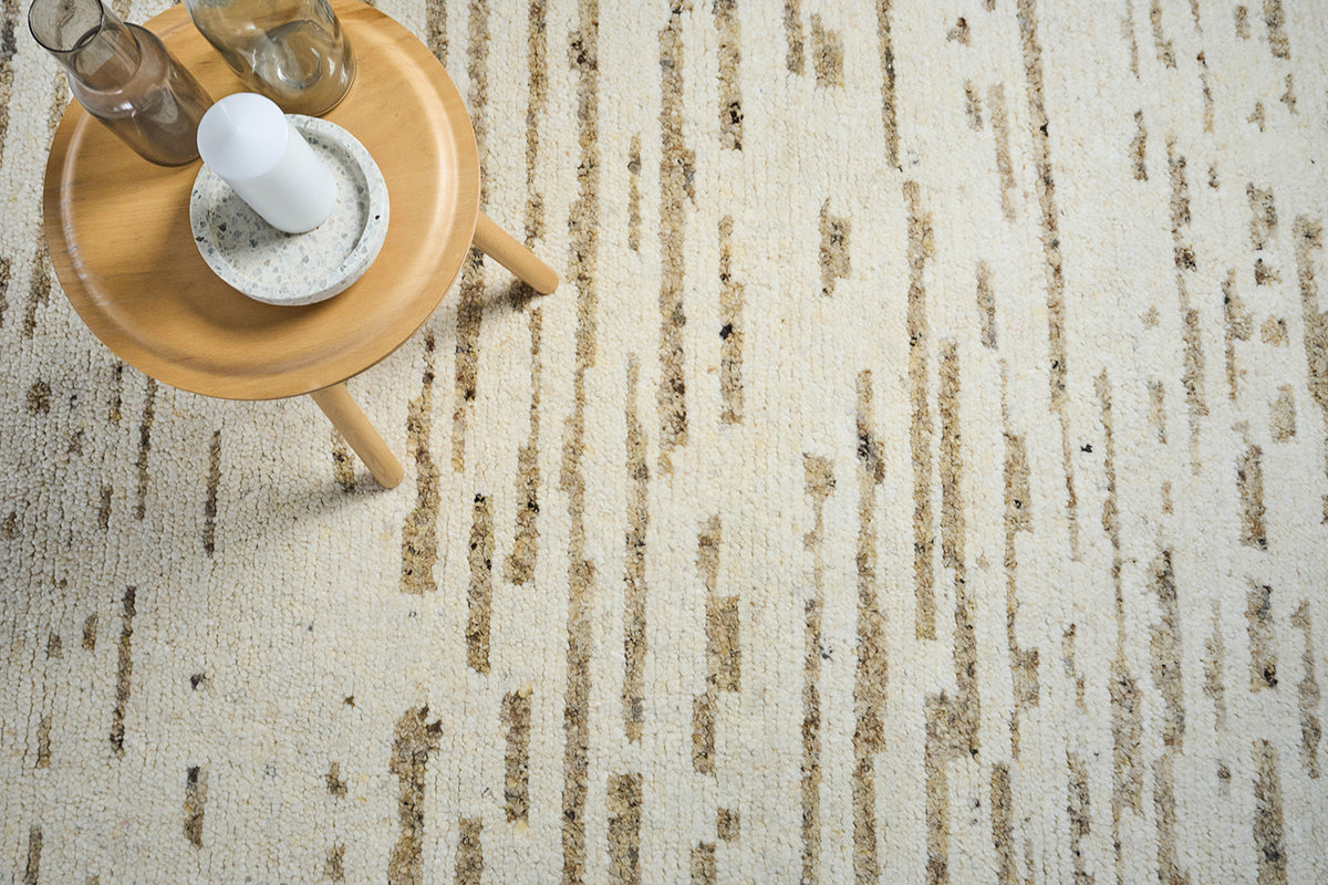 Montana Handmade Wool Ivory/Beige Area Rug - Elegance Collection