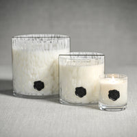 Opal Glass Five-Wick Candle Jar White/Gardenia (Set of 2)