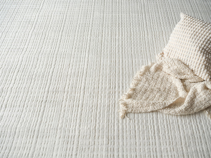 Rina Modern White Patterned Area Rug - Elegance Collection