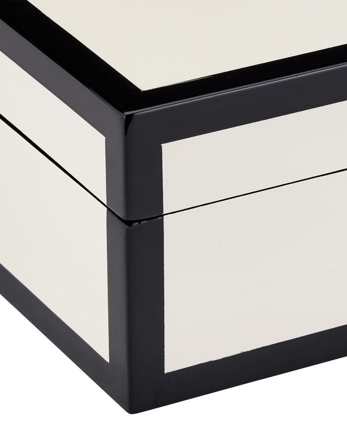 Cosette Ivory & Black Lacquer Boxes (Set of 2)