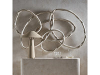 Lola 83.5" Whitewash Rattan Wall Art