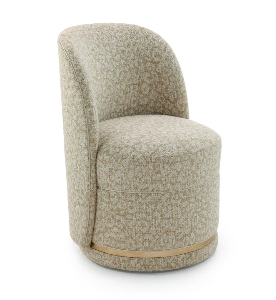 Lina Chetah Creme Dining Chair