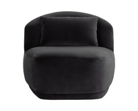 Soraya Shadow Grey Swivel Accent Chair