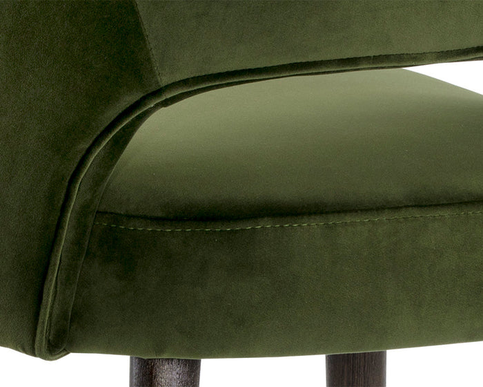 Monae Velvet Moss Green Counter Stool