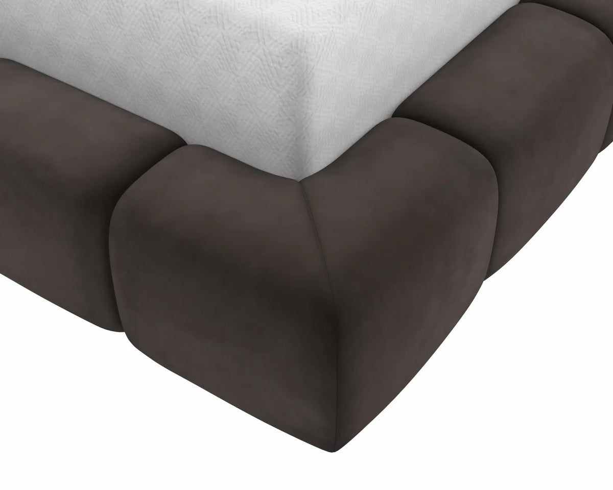 Olena Ash Upholstered Channel Bed (2 Sizes Available)