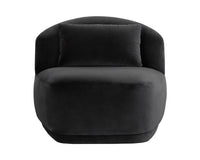 Soraya Shadow Grey Swivel Accent Chair