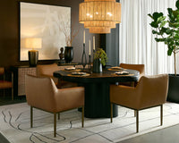Alyssa Natural Jute & Antique Brass Chandelier