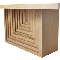 Crockett 80" Rectangular Pedestal Dining Table