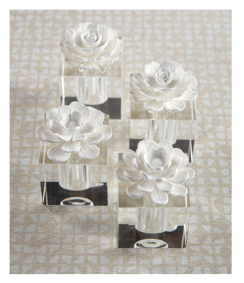 Modena African Fantasy Fragrance Porcelain & Crystal Diffuser (Sets of 2 & 4) - 2 Sizes Available