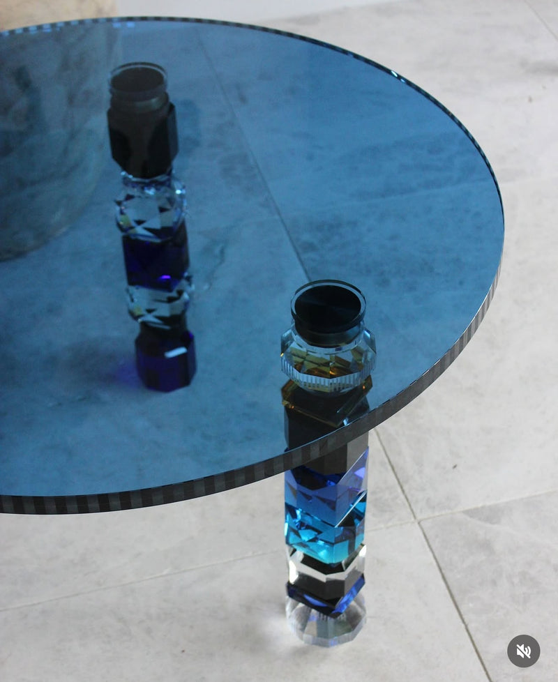 Francesca European Artist Collection Crystal Table