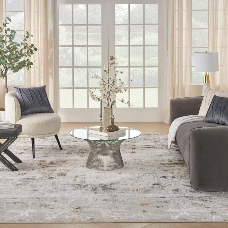 Glam Grey Multicolor Modern Area Rug - Elegance Collection