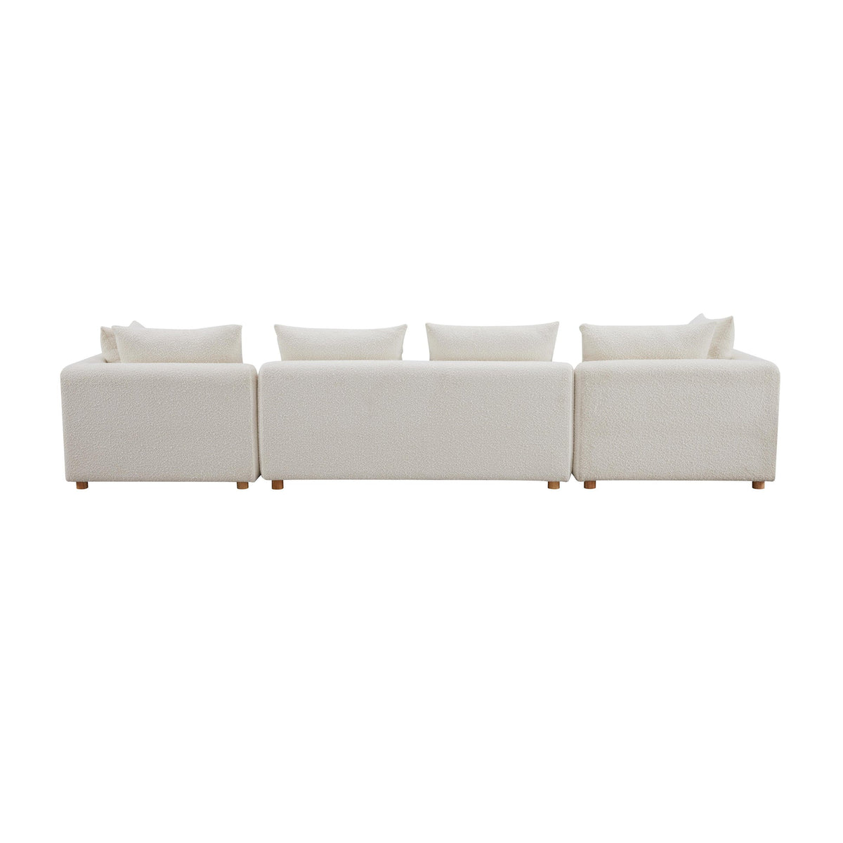 Karsyn 145" Plush Cream Performance Boucle Sofa